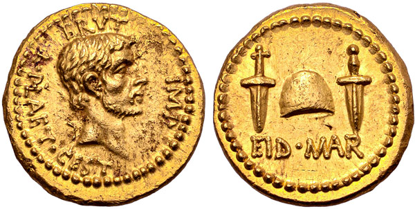 Золотой ауреус с Брутом самая дорогая монета Древнего Рима проданная за 2,7 миллиона фунтов
