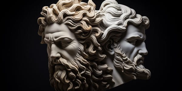 Janus, Roman god of transitions and duality