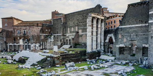 Temple of Mars Ultor on the Forum of Augustus in Rome