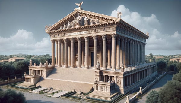 ancient Roman Temple of Jupiter Optimus Maximus